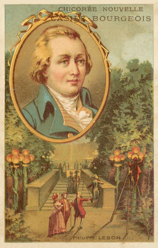 Philippe Lebon francia mérnök és vegyész (chromolitho) alkotó: French School