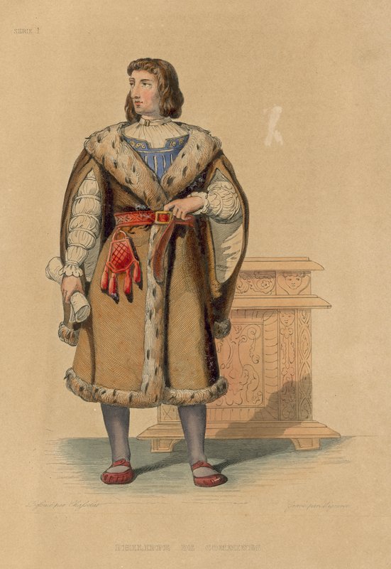 Philippe de Commines (színes metszet) alkotó: French School