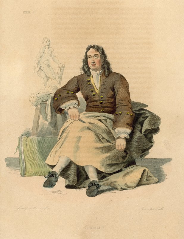 Pierre Puget (színes metszet) alkotó: French School