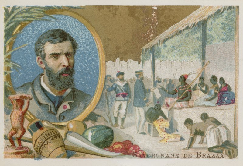 Pierre Savorgnan de Brazza, olasz származású francia felfedező alkotó: French School
