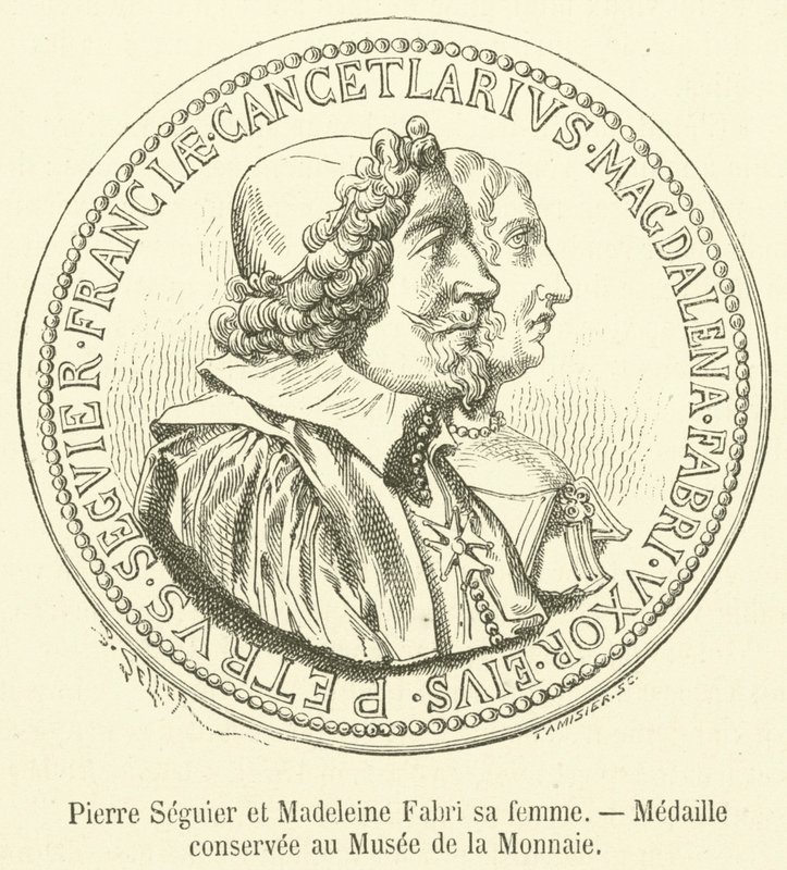 Pierre Seguier és Madeleine Fabri felesége, a Valuta Múzeumban őrzött érem (metszet) alkotó: French School