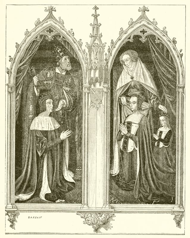 Pierre de Bourbon és Anne de Beaujeu, a felesége alkotó: French School