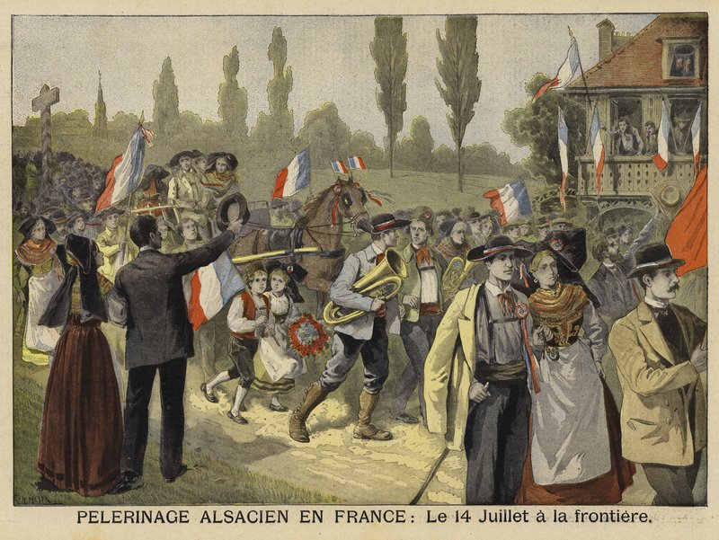 Elzászi zarándoklat Franciaországba, 1897. július 14 alkotó: French School