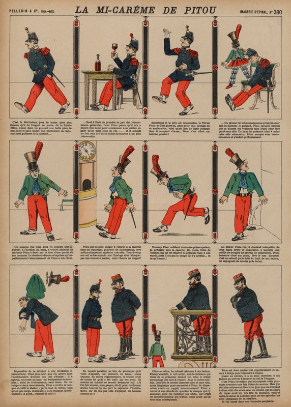 Pitou középböjtje (színes metszet) alkotó: French School
