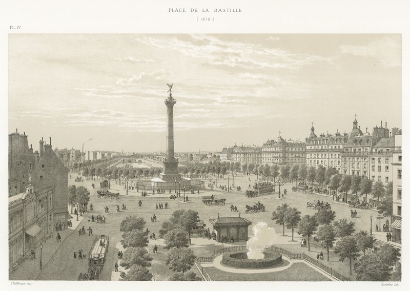 Place de la Bastille, 1878 alkotó: French School