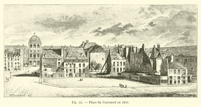 A Place du Carrousel 1850-ben alkotó: French School