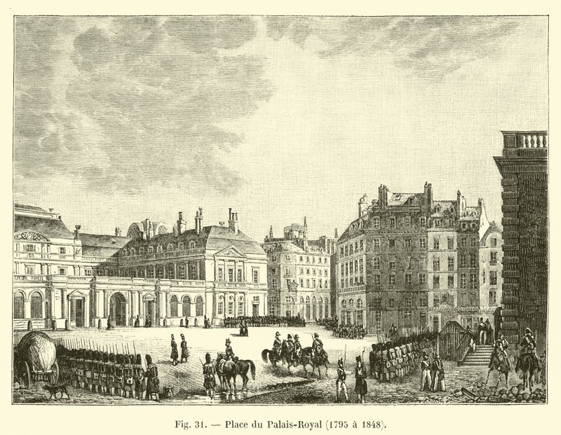 Place du Palais-Royal, 1795-1848 alkotó: French School