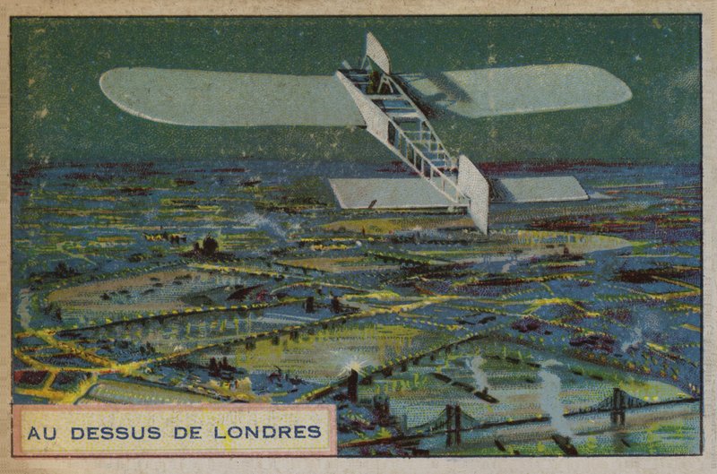 Repülőgép London felett alkotó: French School