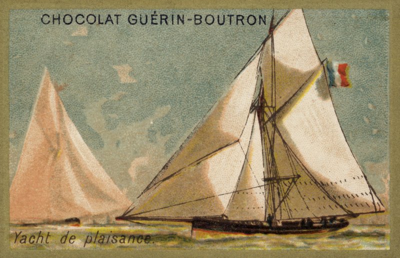 Élményjacht (chromolitho) alkotó: French School