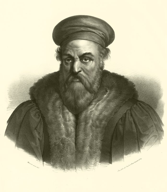 Polidoro da Caravaggio, portré (metszet) alkotó: French School