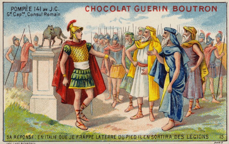 Nagy Pompeius, római hadvezér és konzul (chromolitho) alkotó: French School