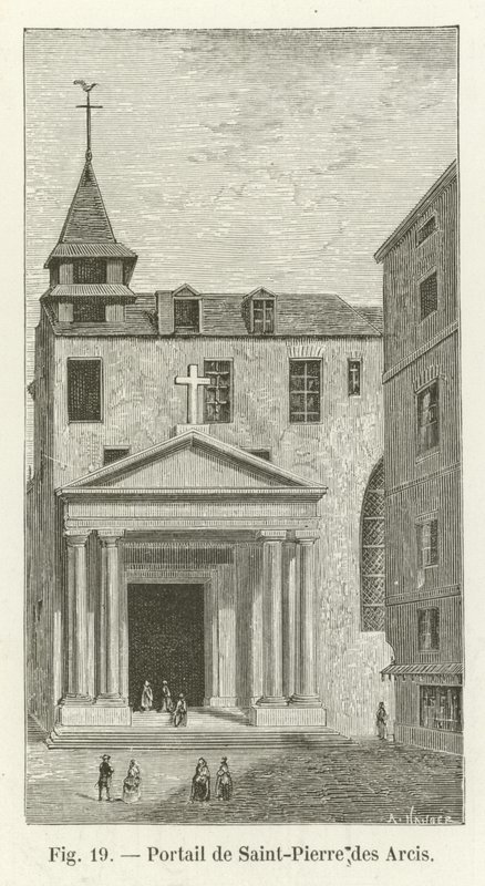 Saint-Pierre des Arcis portálja alkotó: French School
