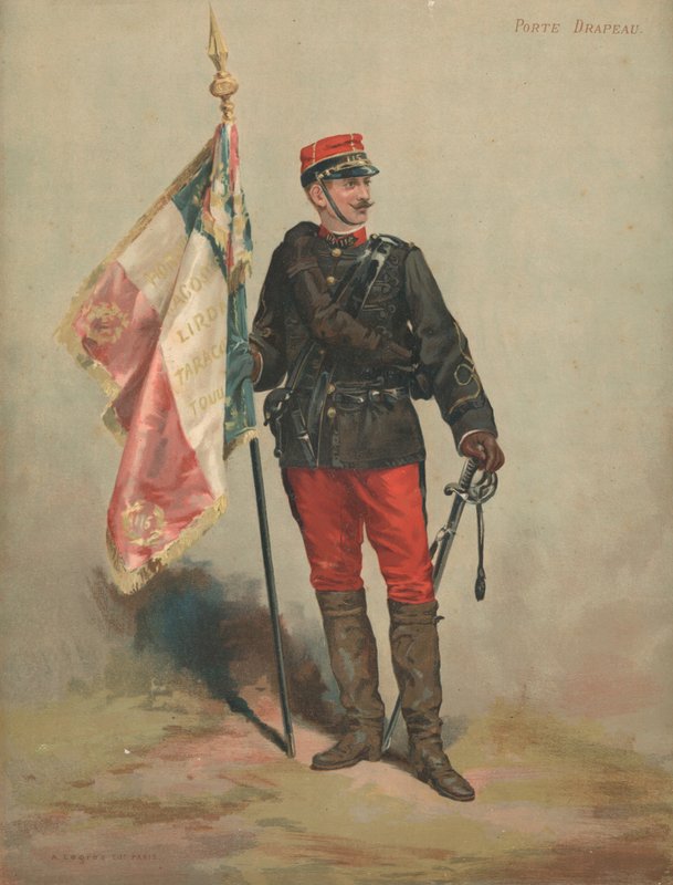 Zászló hordozó alkotó: French School