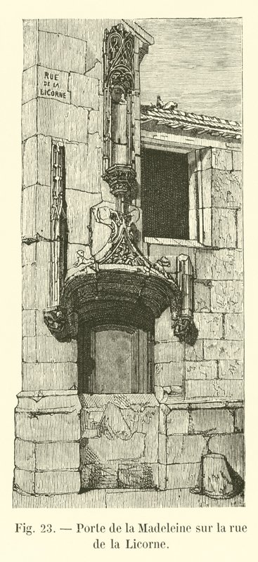 Porte de la Madeleine a rue de la Licorne-n alkotó: French School