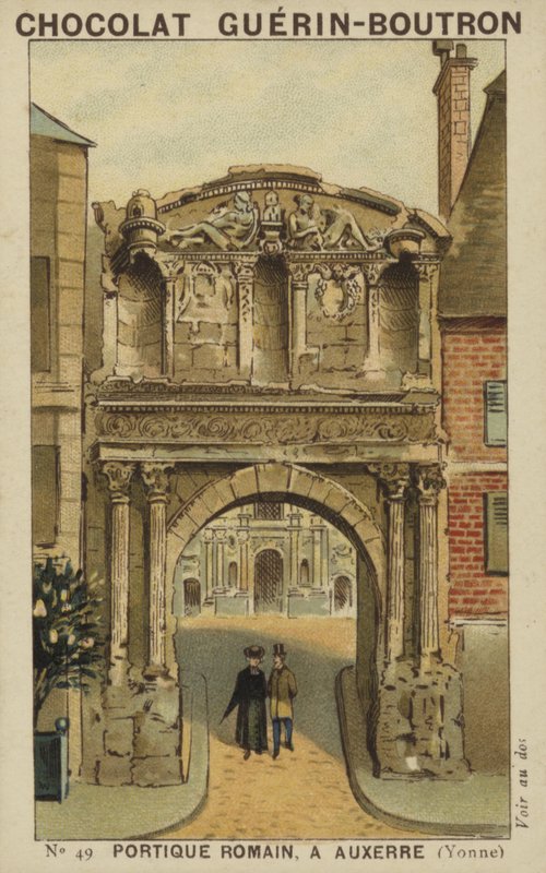 Római portikusz, Auxerre-ben, Yonne alkotó: French School