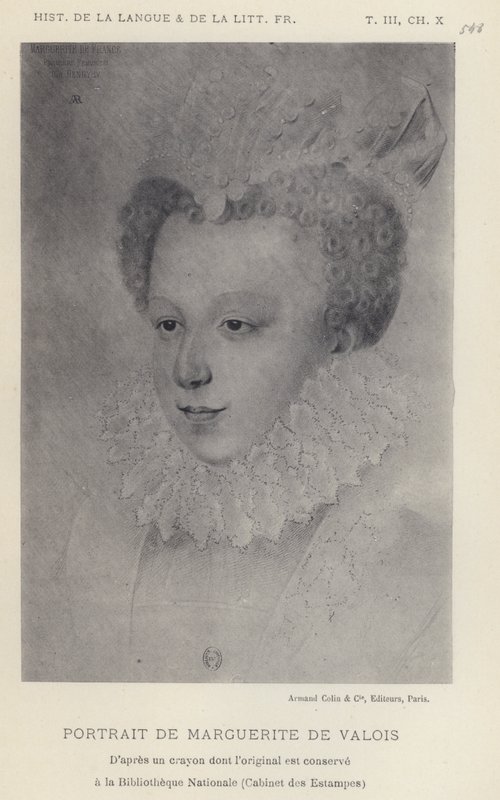 Marguerite De Valois portréja (litho) alkotó: French School