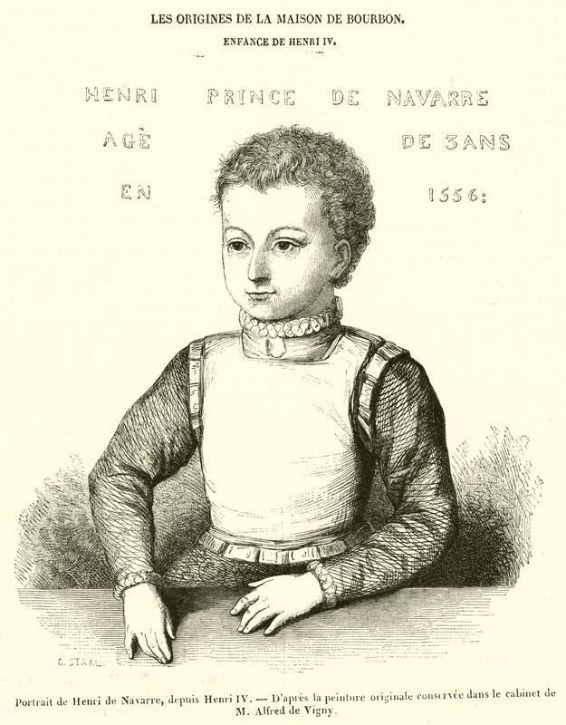 Navarrai Henrik portréja, IV. Henriktől (metszet) alkotó: French School