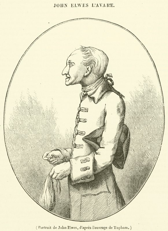 John Elwes portréja (metszet) alkotó: French School