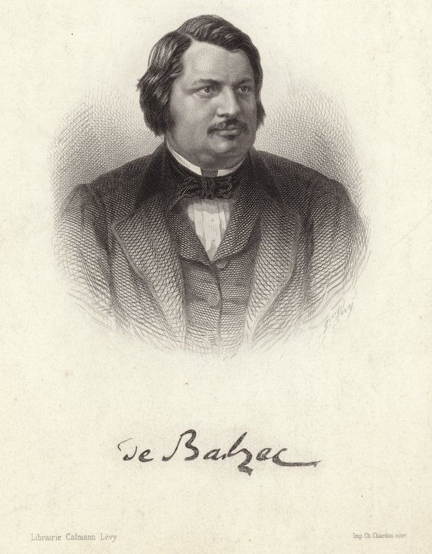 Honoré de Balzac portréja alkotó: French School