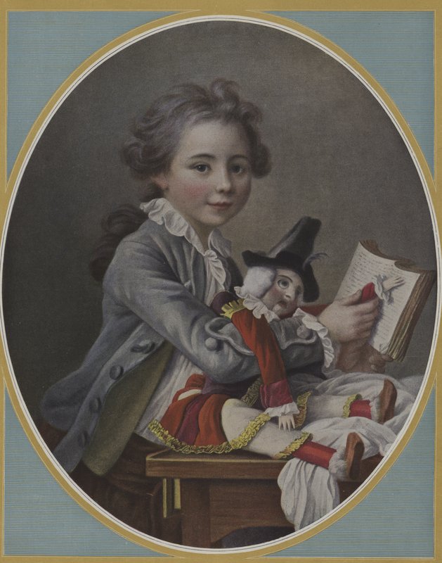 Gyermekportré (színes litó) alkotó: French School