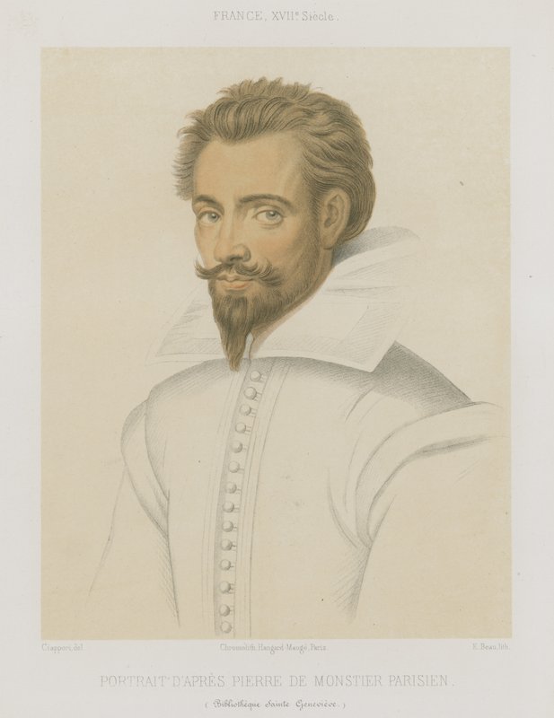 Egy hegyes szakállú férfi portréja alkotó: French School
