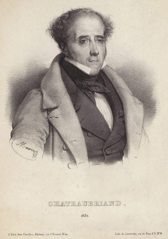 De Chateaubriand vikomt portréja alkotó: French School