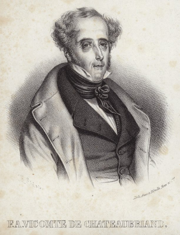 De Chateaubriand vikomt portréja alkotó: French School