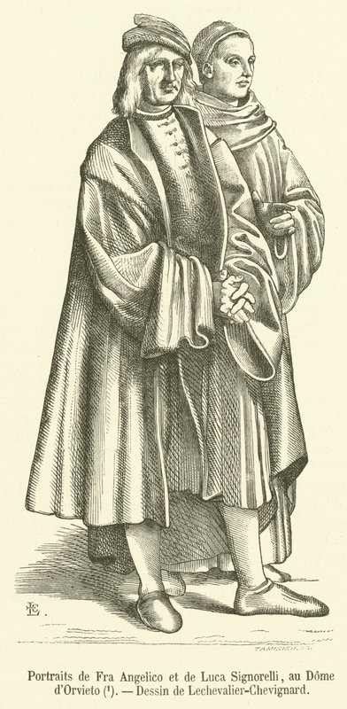Fra Angelico és Luca Signorelli portréi, au Dome d