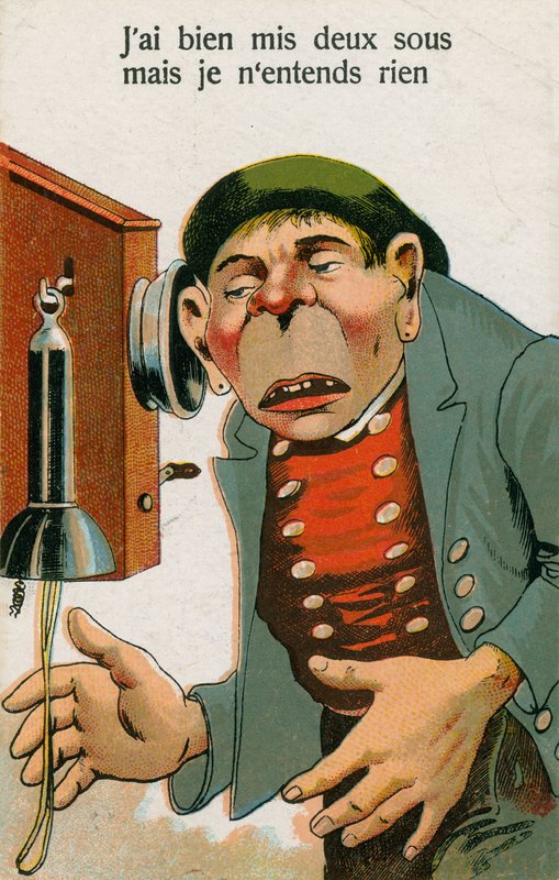 Telefonos képeslap alkotó: French School