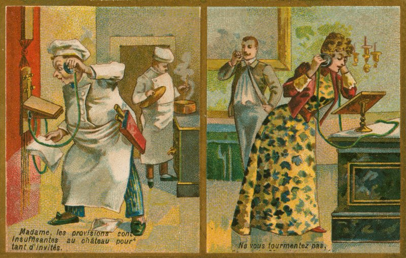 Telefonos képeslap alkotó: French School