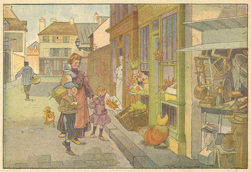 Parti előkészületek (színes litho) alkotó: French School
