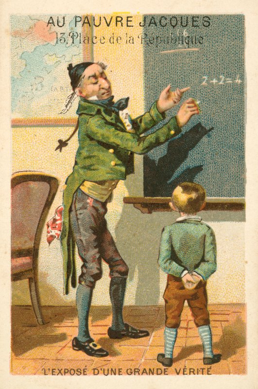Egy nagy igazság bemutatása (chromolitho) alkotó: French School
