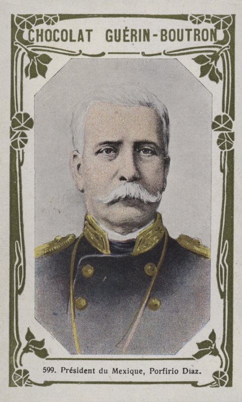 Porfirio Diaz mexikói elnök (színes fotó) alkotó: French School