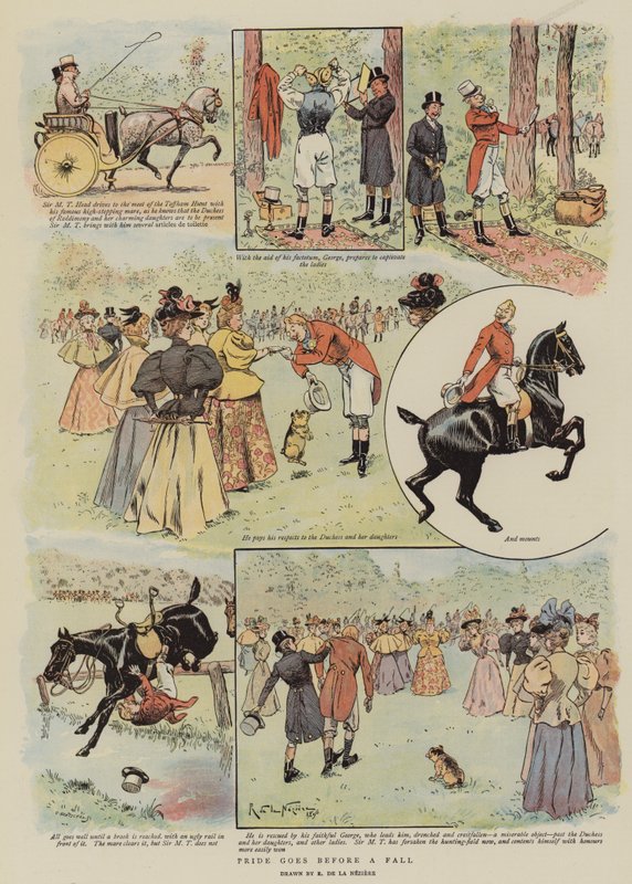 A büszkeség a bukás előtt jár (chromolitho) alkotó: French School