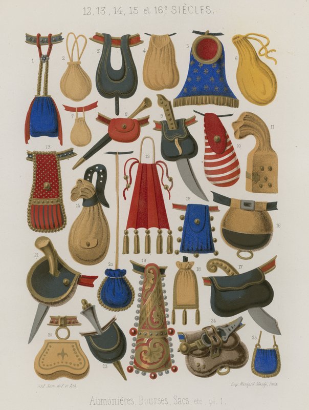 Erszények, táskák és táskák alkotó: French School