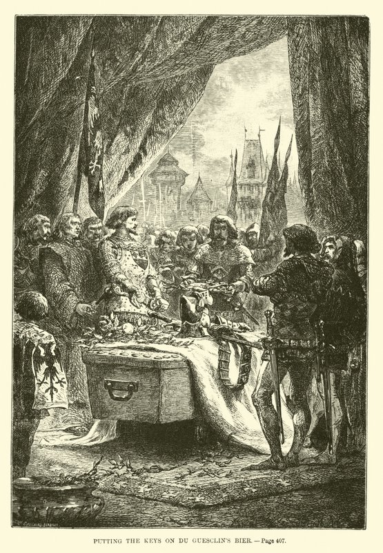 Du Guesclin bier kulcsainak felhelyezése alkotó: French School