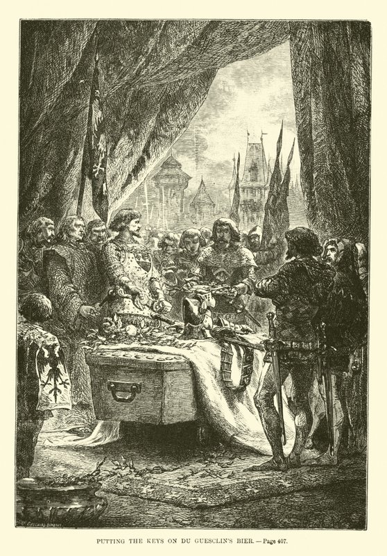 Du Guesclin bier kulcsainak felhelyezése alkotó: French School