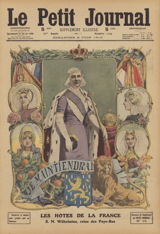Vilmos holland királynő (színes litó) alkotó: French School