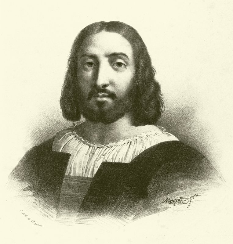 Raffaello Sanzio da Urbino, Raphael néven ismert portré (metszet) alkotó: French School