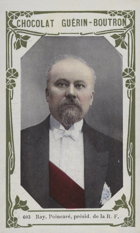Raymond Poincare, a Francia Köztársaság elnöke (színes fotó) alkotó: French School