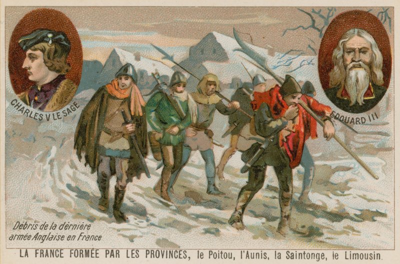 Az utolsó angol hadsereg maradványai Franciaországban alkotó: French School