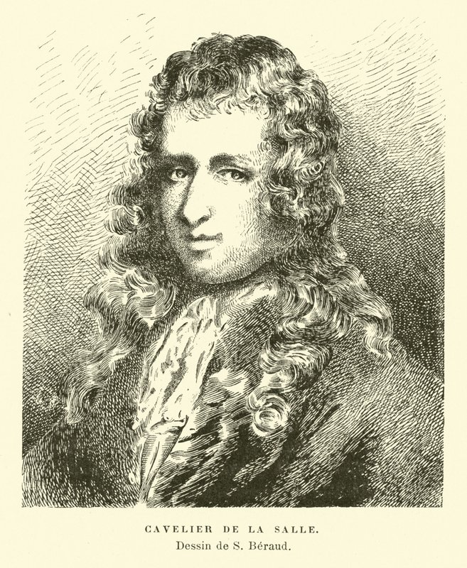 Rene-Robert Cavelier de Lasalle francia felfedező alkotó: French School