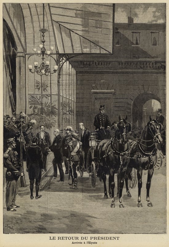 Felix Faure francia elnök visszatérése oroszországi látogatásáról, 1897 alkotó: French School