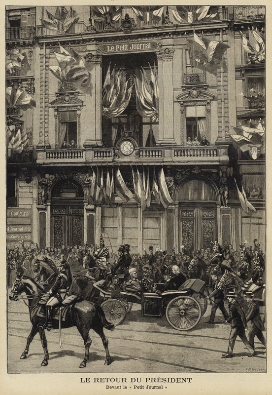 Felix Faure francia elnök visszatérése oroszországi látogatásáról, 1897 alkotó: French School
