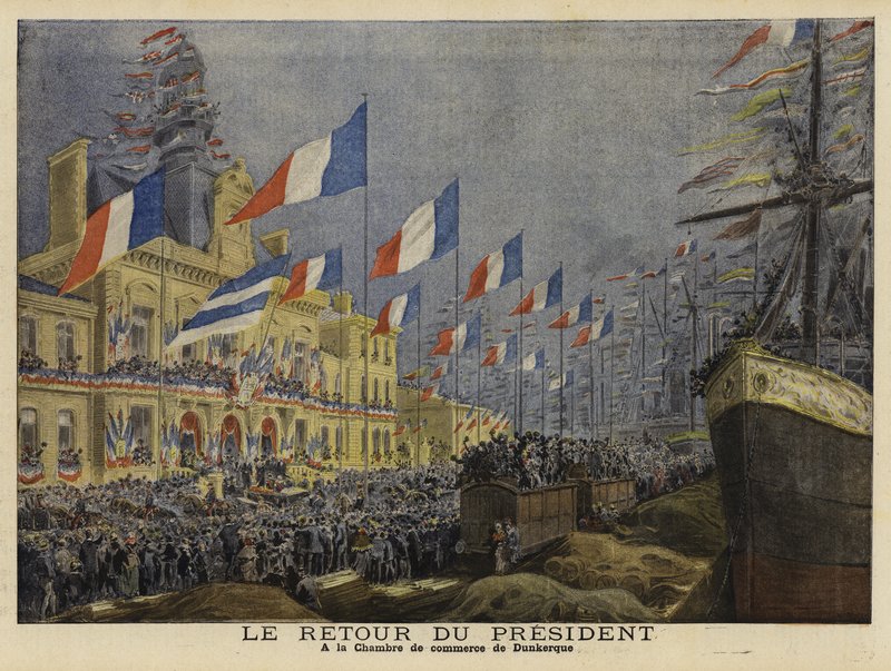 Felix Faure francia elnök visszatérése oroszországi látogatásáról, 1897 alkotó: French School