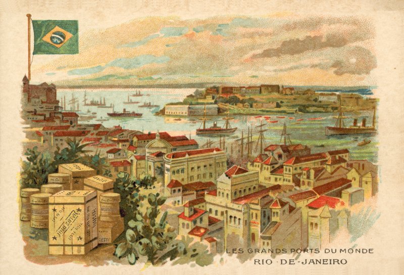 Rio de Janeiro, Brazília (chromolitho) alkotó: French School