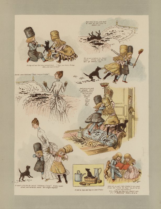 Robinson Crusoe (színes litó) alkotó: French School