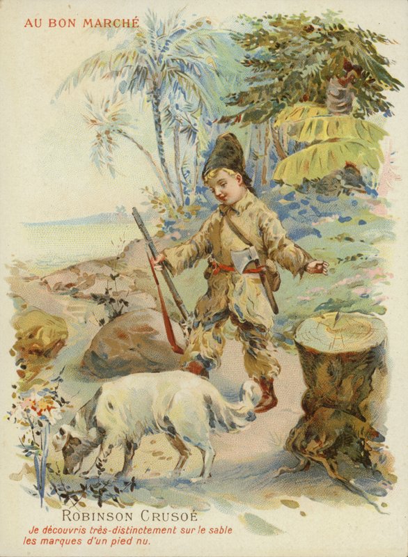 Robinson Crusoe kutyával alkotó: French School