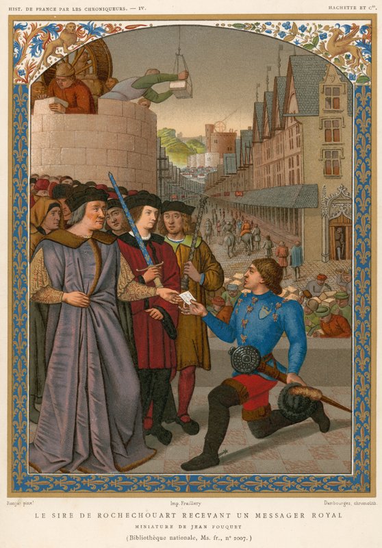 Rochechouart királyi üzenetet kapott alkotó: French School