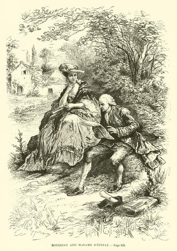Rousseau és Madame dEpinay alkotó: French School